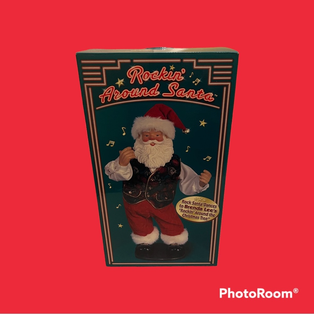 Rockin Around Santa figurine